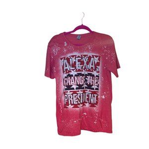 Gliden M Crew Neck Graphic Tee  Alexa change the president